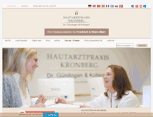 Tablet Screenshot of hautarztpraxis-kronberg.de